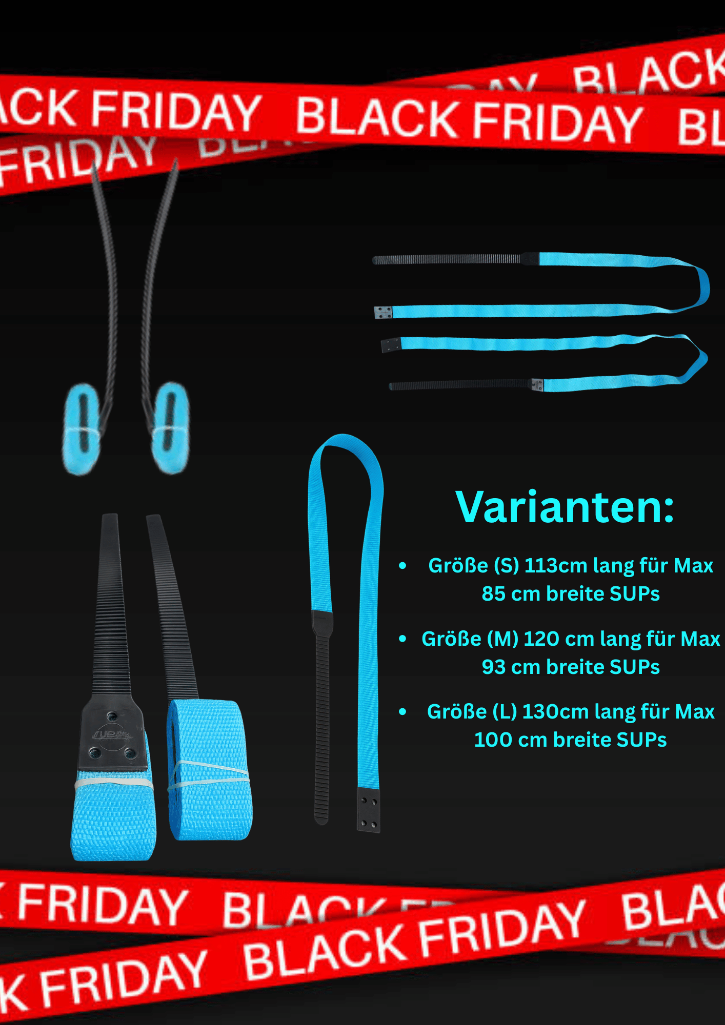 SUPfix Ersatzgurt – Original Befestigungsband für alle SUPfix Systeme