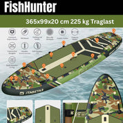 SUPFIX FISH-HUNTER Anglerboard – stabiles Fishing SUP mit Sitzsystem