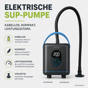 SUPfix Air Pump 20PSI SUP Board Pump Electric 4000 mAh 11 V for 3 boards / 6 min per board