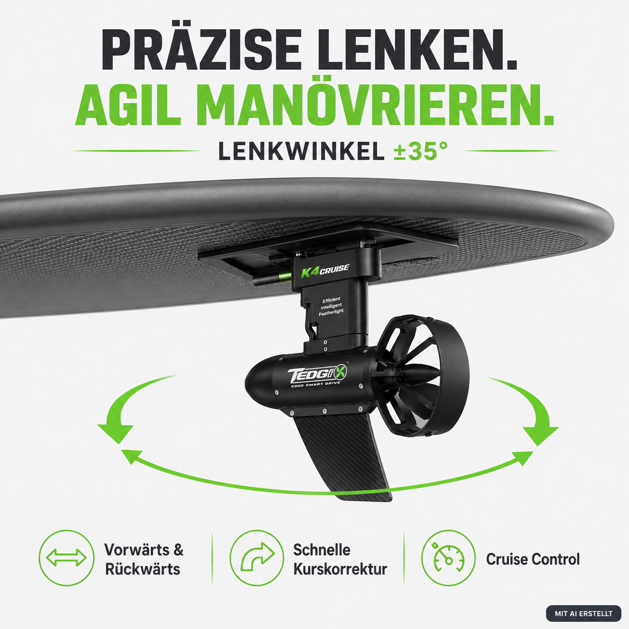 Supfix SpinX motor + 4 or 8 h battery + remote control