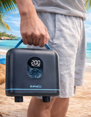 Bomba de aire SUPfix 20PSI Bomba eléctrica para tabla de SUP 4000 mAh 11 V para 3 tablas / 6 min por tabla