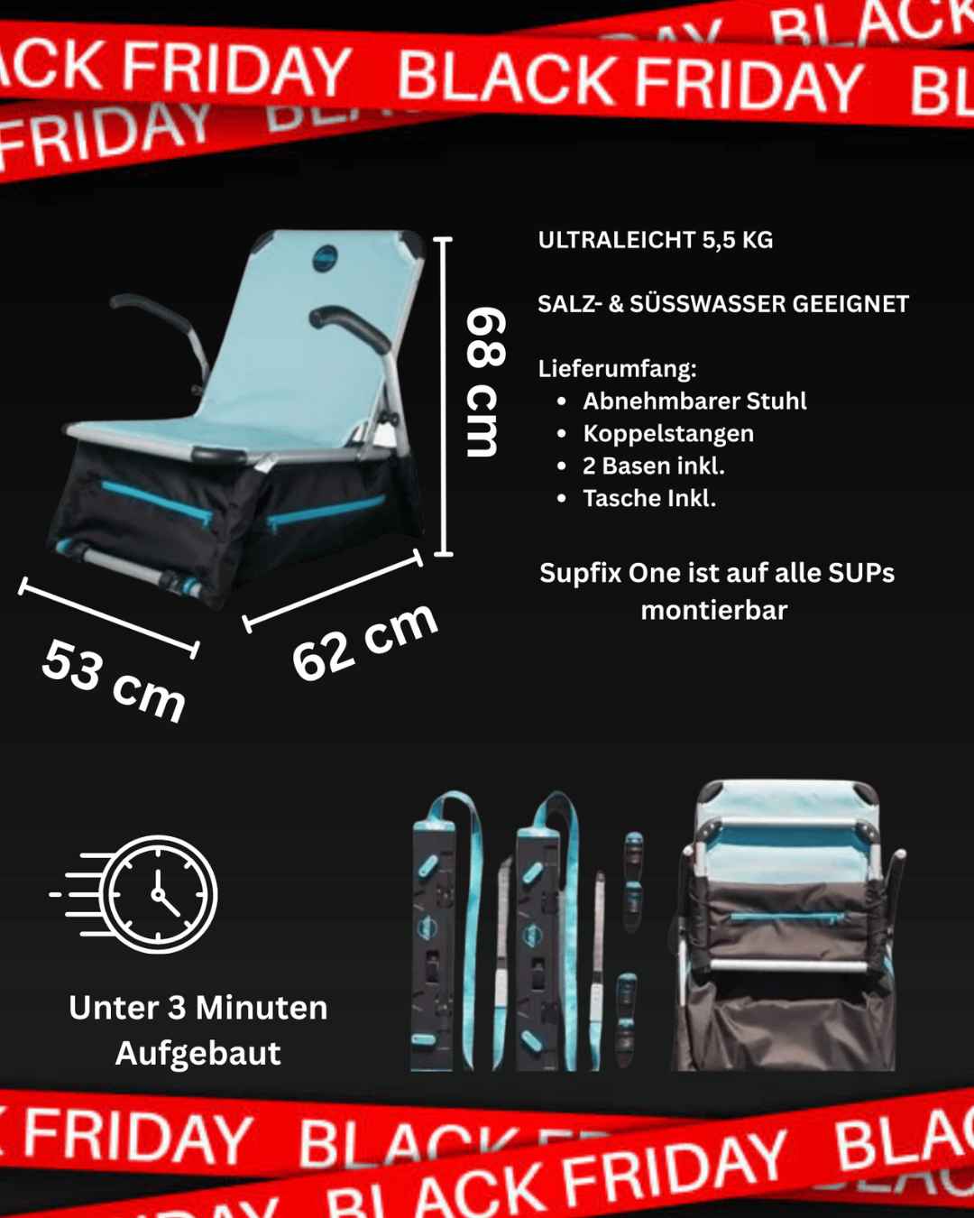 SUPfix ONE – Das modulare SUP-Befestigungssystem